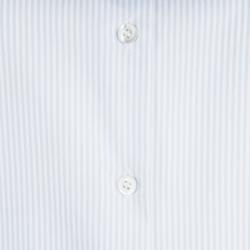 Pre Owned Dior Blue and White Striped Cotton Flared Bottom Sleeveless Long Shirt M