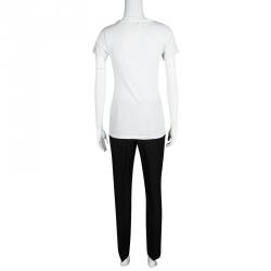 Dior Black Wool Tapered High Waist Trousers M