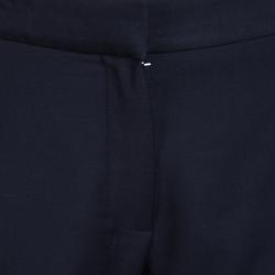 Dior Navy Blue Wool Tailored Trousers S