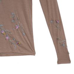 Dior Peach Sequin Embellished Top S