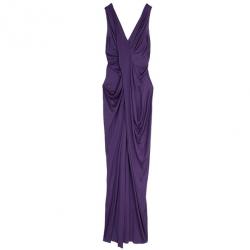 Dior Purple Draped Dress M