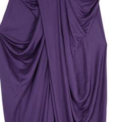 Dior Purple Draped Dress M
