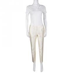 مملوكة مسبقًا Dior Cream Silk Pants M