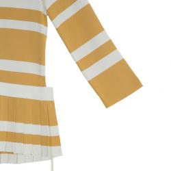 Pre Owned Dior Striped Pleated Top M