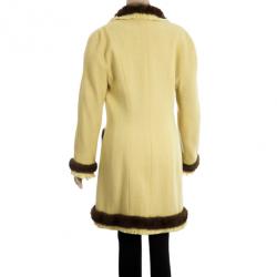 مملوكة مسبقًا Dior Mink Trim Coat M