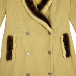 مملوكة مسبقًا Dior Mink Trim Coat M