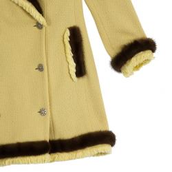 مملوكة مسبقًا Dior Mink Trim Coat M