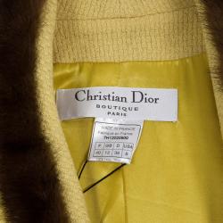 مملوكة مسبقًا Dior Mink Trim Coat M