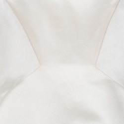 Dior Cream Satin Sleeveless Asymmetric Peplum Top S