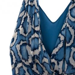 مملوكة مسبقًا Dior Printed Silk Sheer Top S