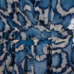 مملوكة مسبقًا Dior Printed Silk Sheer Top S