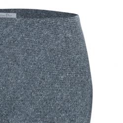 Dior Grey Wool Pencil Skirt M