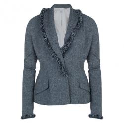 Dior Grey Wool Skirt Suit M/L