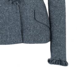 Dior Grey Wool Skirt Suit M/L