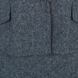 Dior Grey Wool Skirt Suit M/L