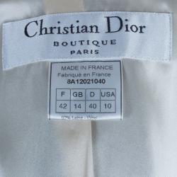 Dior Grey Wool Skirt Suit M/L