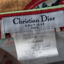 Christian Dior Multicolor Print Cotton Button Front Shirt M