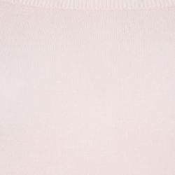Dior Blush Pink Wool Embellished Strap Detail Cold Shoulder Crop Top S