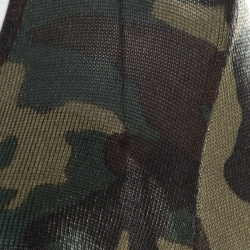 Christian Dior Green Metallic Camouflage Print Cropped Cardigan M