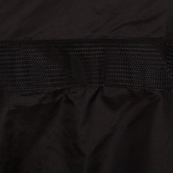 Dior Black Silk High Waist Mesh Insert Asymmetric Hem Flared Skirt S