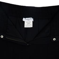 Dior Smocked Satin Belt Pants S