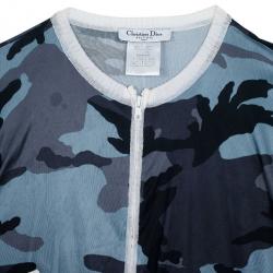 Pre Owned Christian Dior Camouflage Print Suit XL