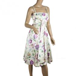 Dior Haute Couture Floral Print Dress S