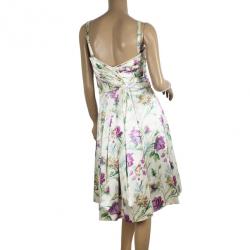 Dior Haute Couture Floral Print Dress S