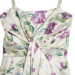 Dior Haute Couture Floral Print Dress S