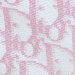 Dior Pink Monogram Denim Embellished Detail Cropped Pants L