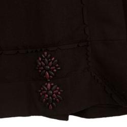 مملوكة مسبقًا Christian Dior Brown Wool Trench Coat L