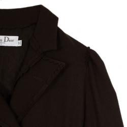 مملوكة مسبقًا Christian Dior Brown Wool Trench Coat L