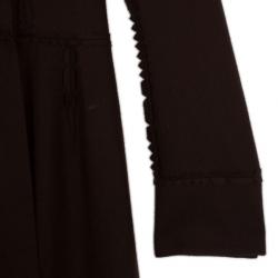 مملوكة مسبقًا Christian Dior Brown Wool Trench Coat L