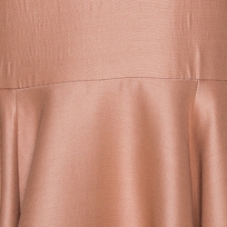 Dior Peach Wool and Silk Flared Midi Dress M