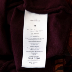 Dior Maroon Linen Blend Tarot Print T Shirt M 