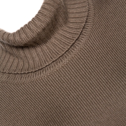 Dior Pale Brown Cashmere Turtle Neck Sweater M