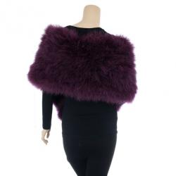 مملوكة مسبقًا Christian Dior Purple Feather Stole