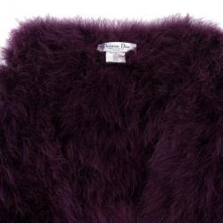 مملوكة مسبقًا Christian Dior Purple Feather Stole