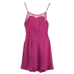 مملوكة مسبقًا Christian Dior Pink Satin Night Gown S