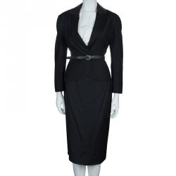 Pre Owned Dior Black Skirt Suit M