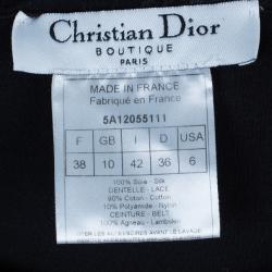 Dior Chiffon Cotton Blend Top M