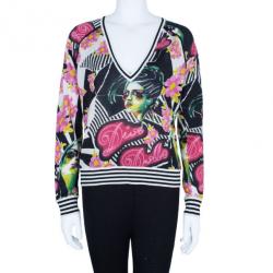 مملوكة مسبقًا Dior Floral Knit Sweater M