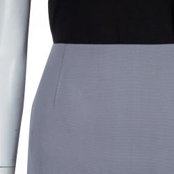 Pre Owned Dior Grey Wool Skirt Suit M