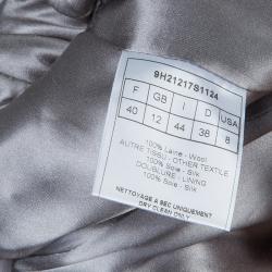 Pre Owned Dior Grey Wool Skirt Suit M