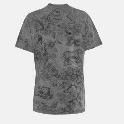 Dior Grey Jungle Print Jersey Diorodeo T-Shirt L