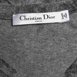 Dior Grey Jungle Print Jersey Diorodeo T-Shirt L