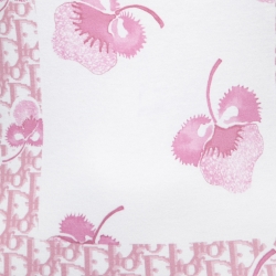 Pre Owned Christian Dior Boutique Vintage Pink Monogram Print Cotton Tank Top L