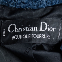 مملوكة مسبقًا Christian Dior Vintage Multicolor Astrakhan Fur Coat M