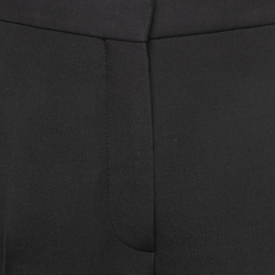 Pre Owned Dior Black Wool And Silk Culottes S