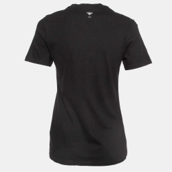 Pre Owned Dior Black J'Adior 8 Jersey T-Shirt XS